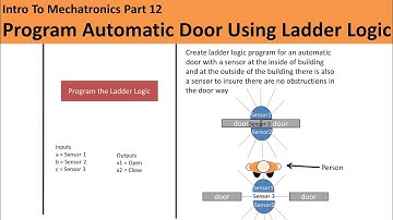 Ladder Logic For an Automatic Door (Intro to Mechatronics Part 12)