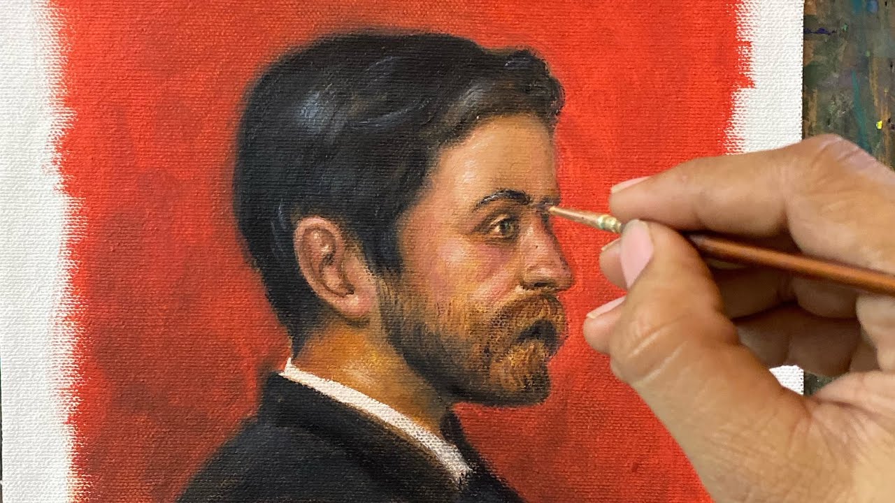 Oil painting portrait tutorial - YouTube