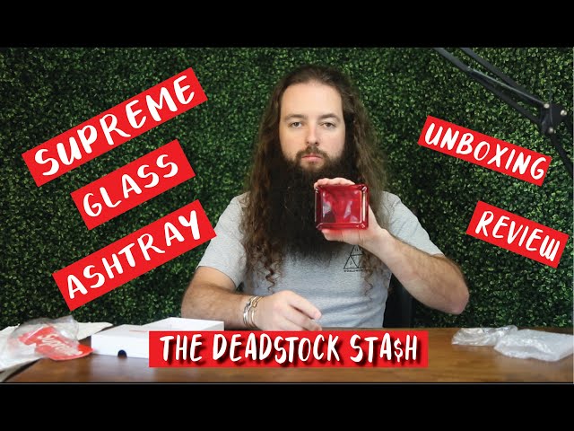 SUPREME DEBOSSED GLASS ASHTRAY UNBOXING & REVIEW SS20 - YouTube