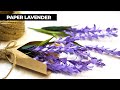 How To Make Lavender Paper Flower Bouquet  - Mini Paper Flower Bouquet
