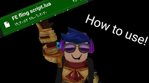 How to use Fe Fling script in roblox game gurdian (mobile)