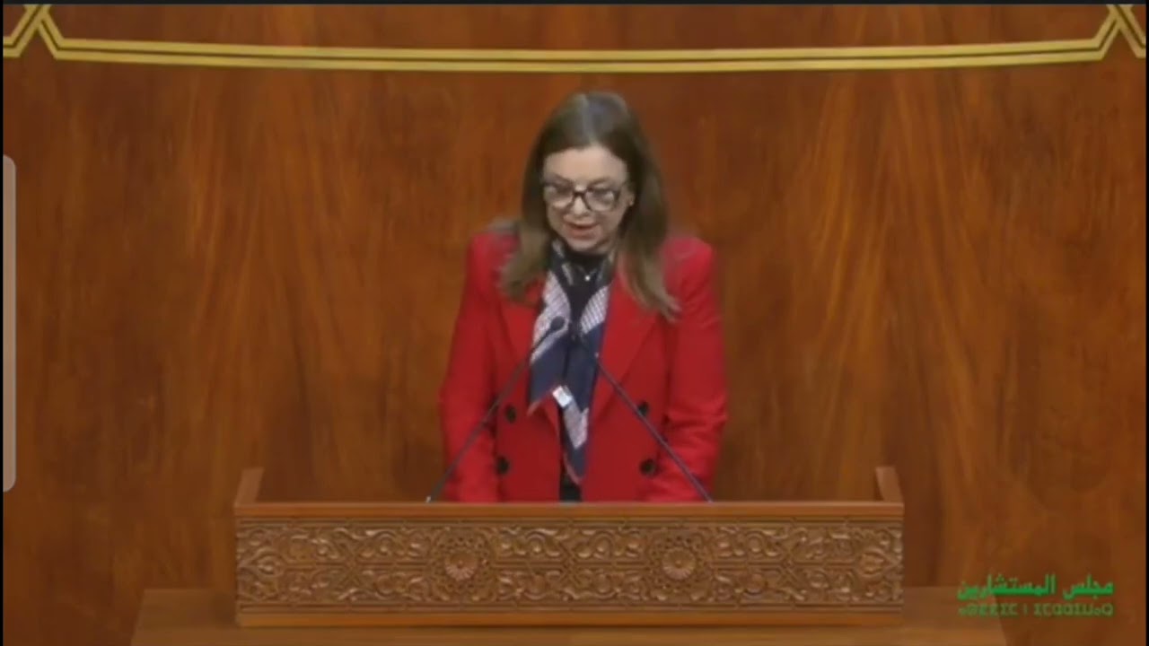 كلمة السيدة الوزيرة بمجلس المستشارين حول الاستثمار والتشغيل والتحول البنيوي في المغرب