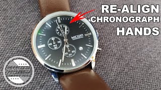 How To fix misaligned Sub-dial Hands On a Quartz Chronograph Watch | Easy  DIY - YouTube