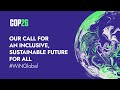 #COP26 - Our call for an inclusive, sustainable future for all
