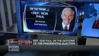 Ron Paul on the Lack of a Difference Between Obama And Romney - Fox Business 11/06/2012