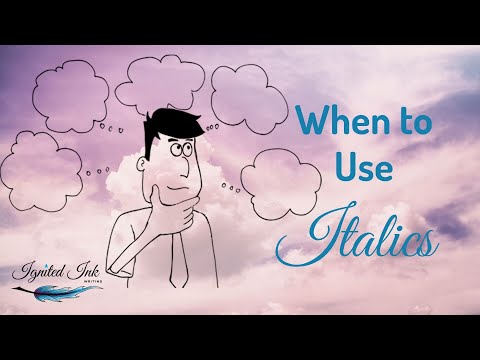 वीडियो: क्या आप निबंध में इटैलिकाइज़्ड शब्दों का प्रयोग कर सकते हैं?
