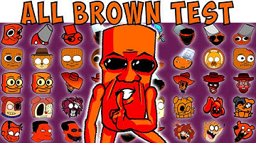 ALL BROWN TEST | FNF Character Test | Gameplay VS Playground