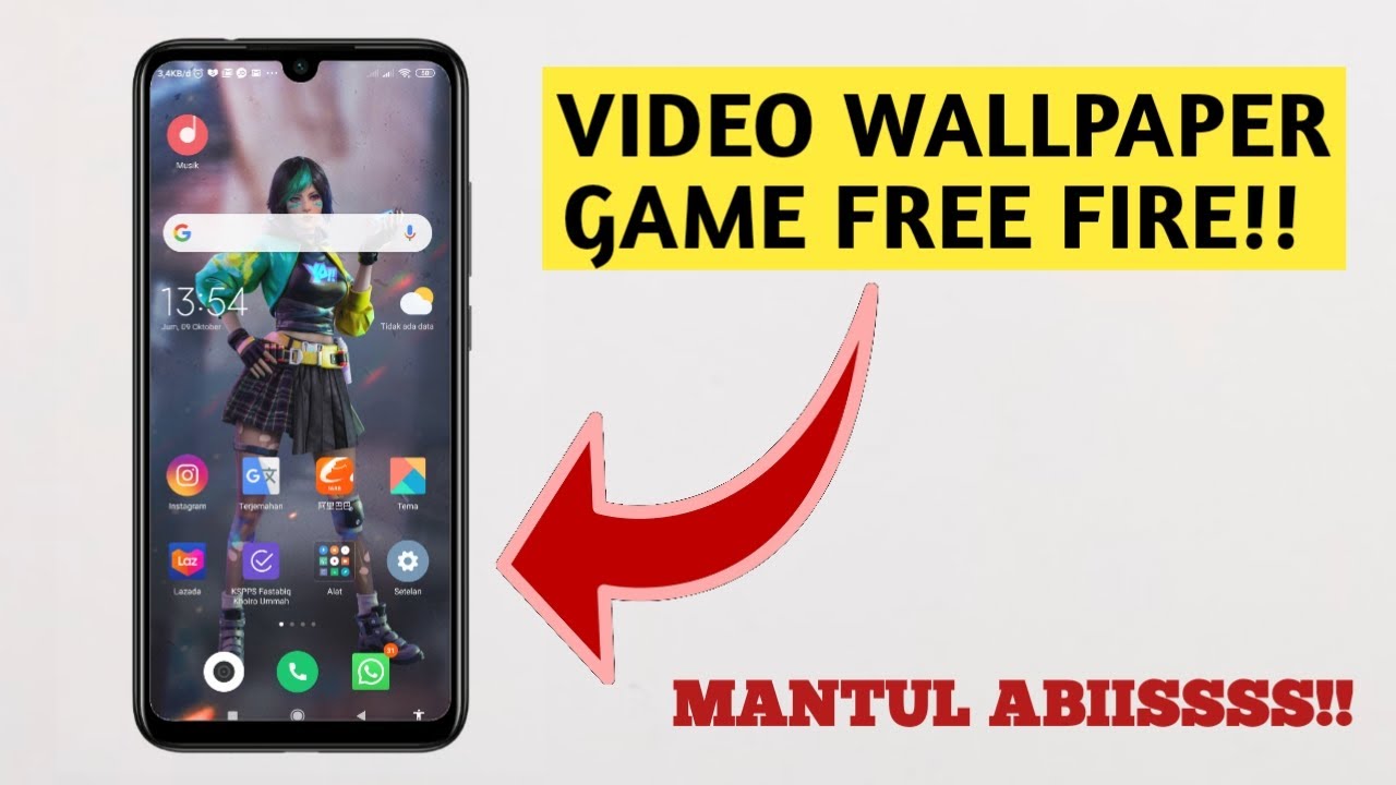 Cara Membuat Live Wallpapper Video Wallpaper Bergerak Free Fire Free Fire Live Wallpaper YouTube