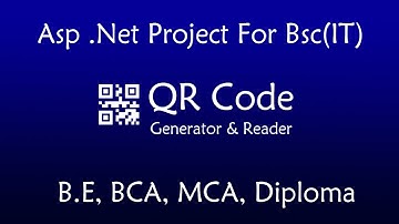 B.C.A Project | QR Code Reader & Generator | visual studio C#