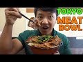 HUGE Bacon Over Rice, MUST TRY Meat Bowls in Tokyo Japan