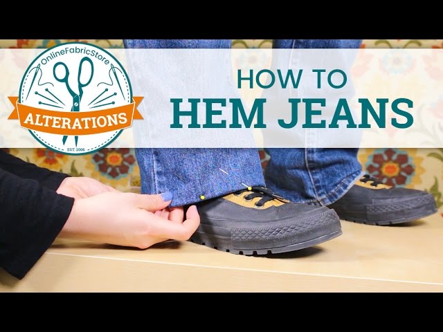 How to Hem Jeans Using the Original/Existing Hem - Looks Like They Haven't  Been Altered! 