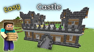 Easiest Survival CASTLE In Minecraft | Minecraft Tutorial