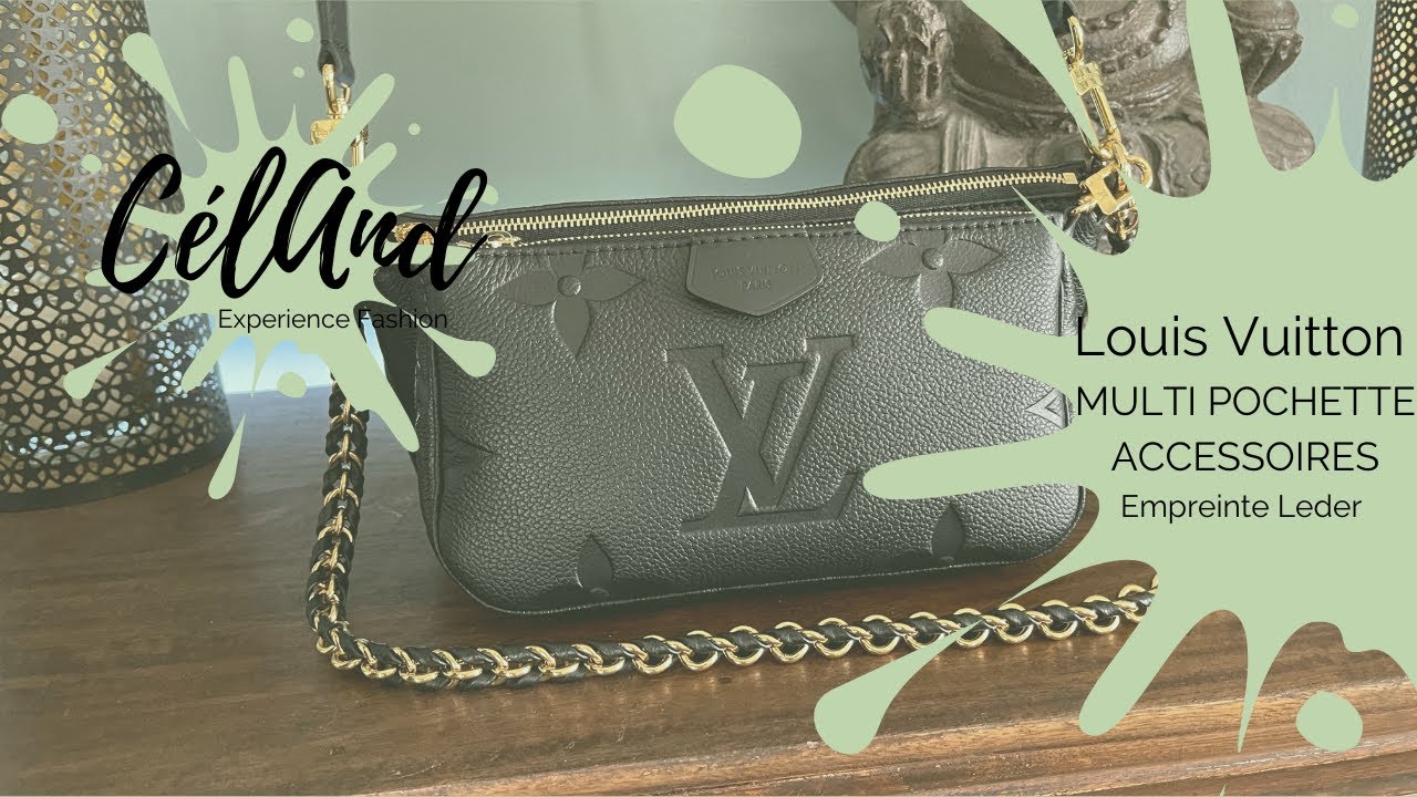 Louis Vuitton Multi Pochette Empreinte Leather Shoulder Bag