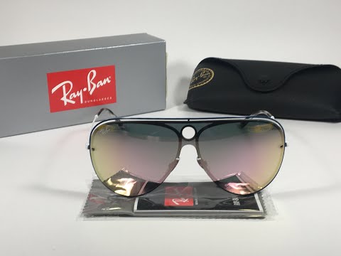 ray-ban-shooter-shield-aviator-sunglasses-pink-gray-mirror-lens-rb3605n-91004z