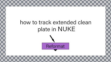 how to track extended clean plate in nuke.