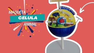 Como hacer una MAQUETA CÉLULA ANIMAL fácil paso a paso