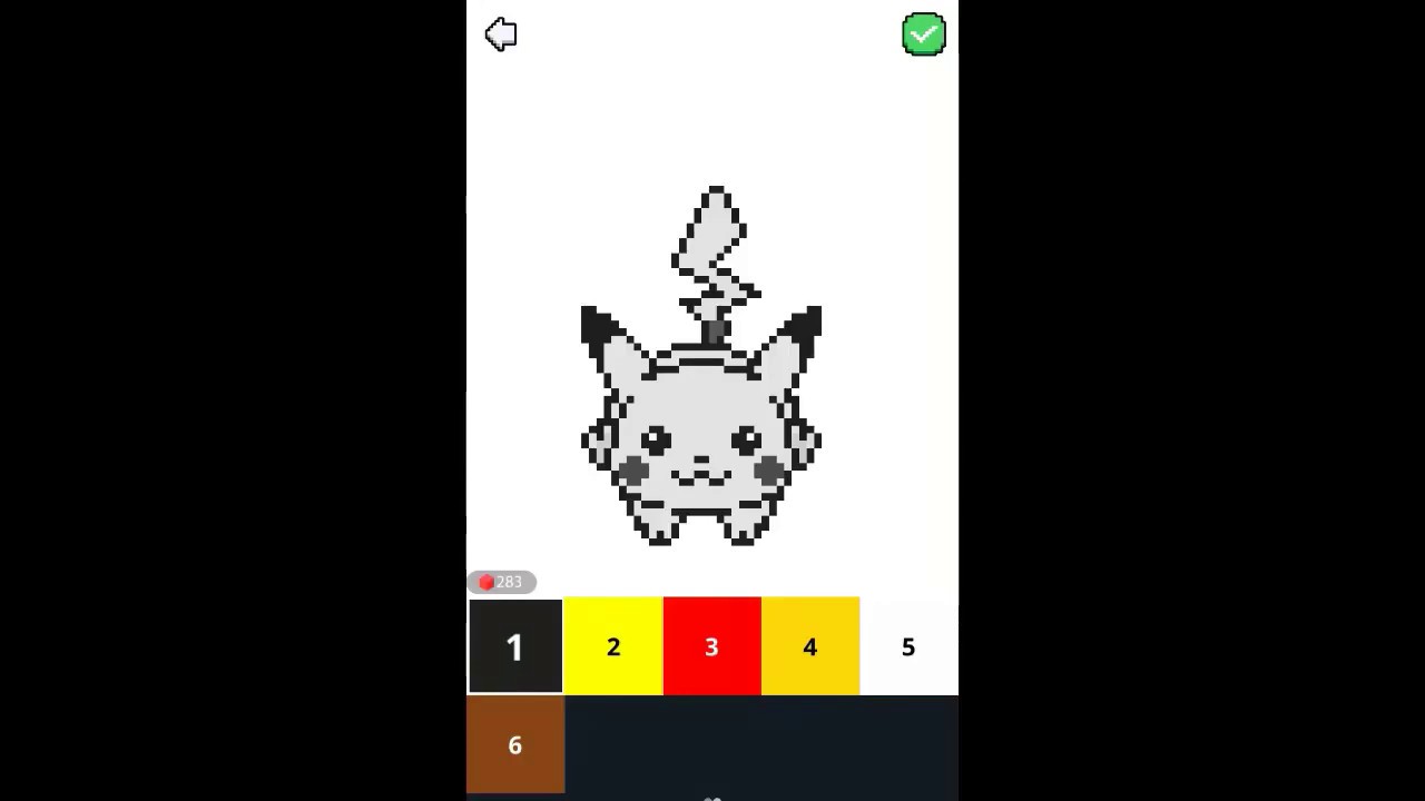 Pikachu Color By Number Pokemon Youtube