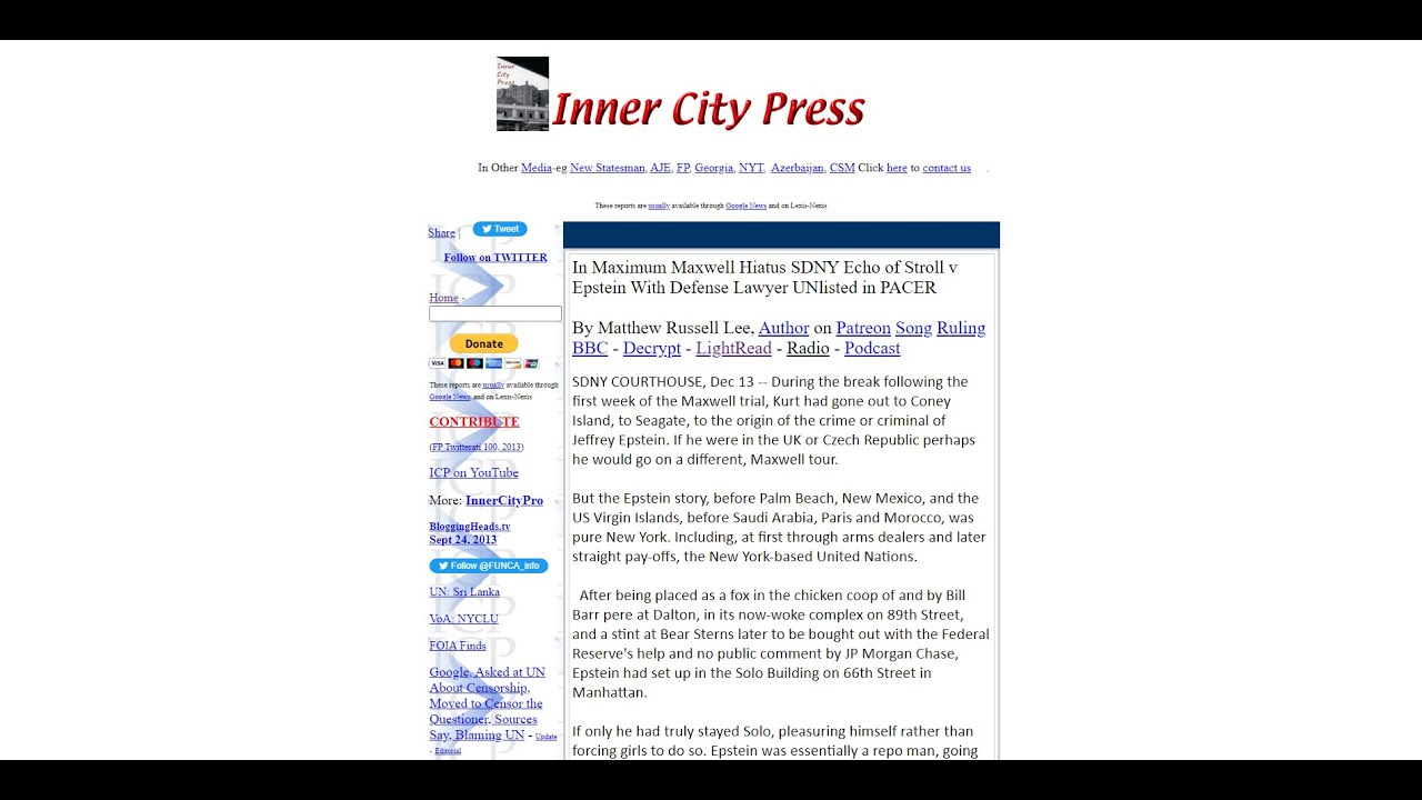 In Maximum Maxwell Hiatus SDNY Echo of Stroll v Epstein With Defense