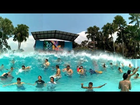 Permainan Detik Detik Ombak Tsunami Menerjang di Hawai Waterpark