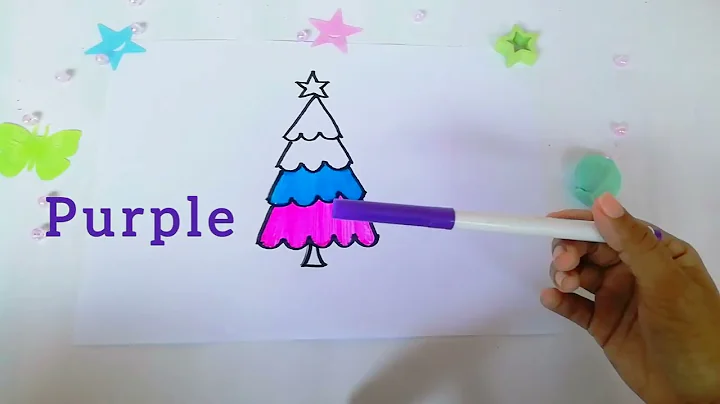 Let's paint a christmas tree |Kids painting |For christmas