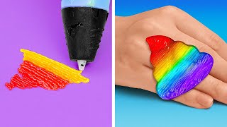 3D Pen VS Glue Gun. Colorful School DIY's, Jewelry, Accessories