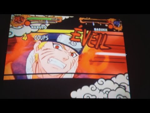 Naruto Shippuden Ultimate Ninja 4 Naruto Kyuubi Ou Kurama Vs Sasuke Nivel 2 Batalha Classica Youtube