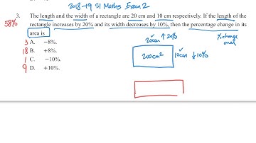 MC Q3 Percentage change of rectangle area
