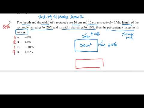 MC Q3 Percentage change of rectangle area