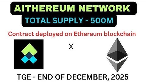 AITHEREUM NETWORK AIRDROP//TGE TJIS DEC //TOTAL SUPPLY 550M // NEW AIRDROP 2025