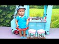 Our Generation Doll Works at the Ice Cream Truck ! PLAY DOLLS explore professions for kids