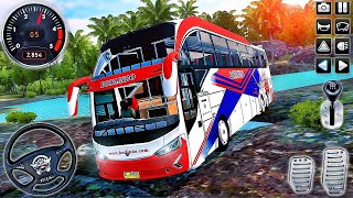Luxury Coach Big Bus Driving in India - Bus Simulator Indonesia #1 - Android GamePlay screenshot 4
