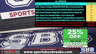 SBB *LIVE BREAKS* | Live Box Breaks & Case Breaks: Sportsboxbreaks.com