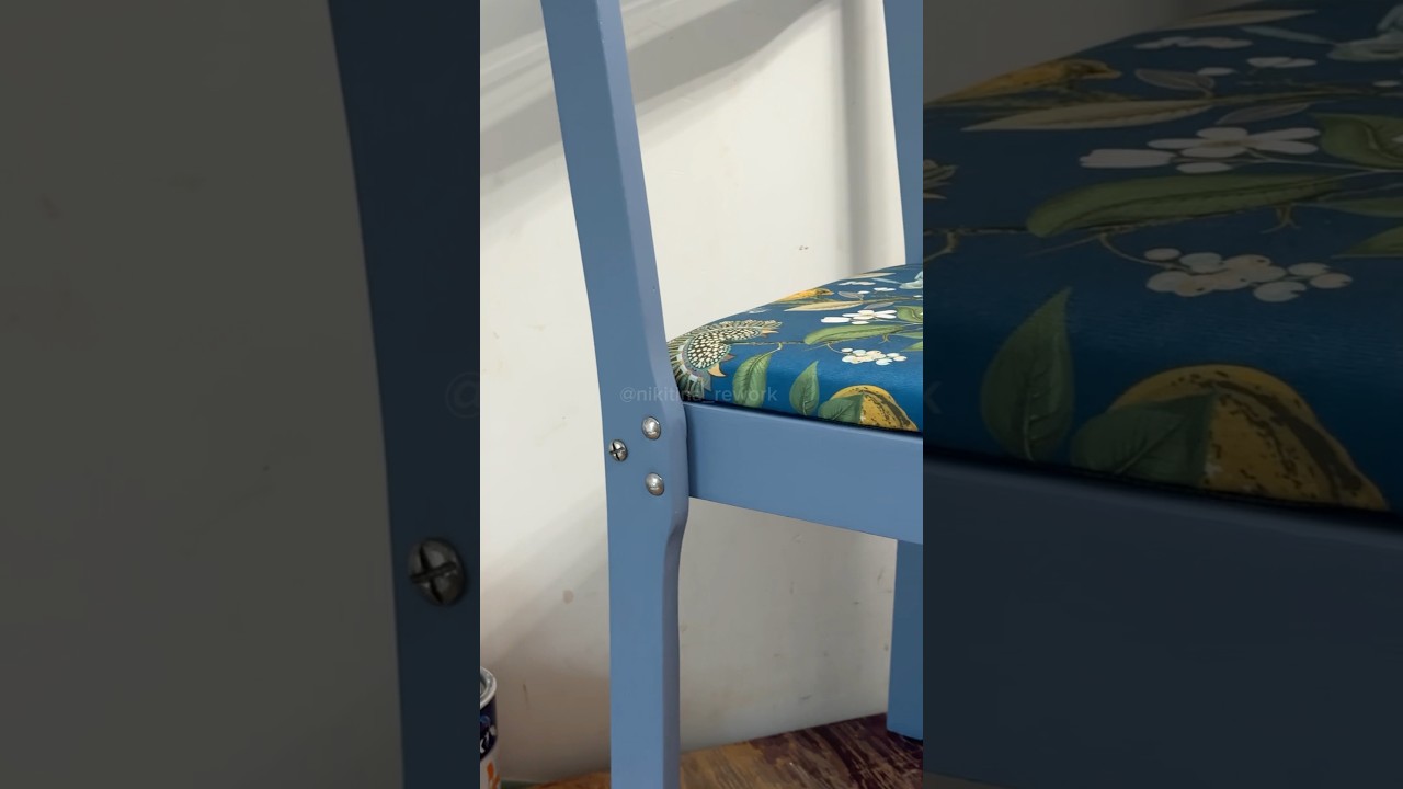 РЕДИЗАЙН СТАРОГО СТУЛА #перекраска #diy #ремонт #home #вседляремонта