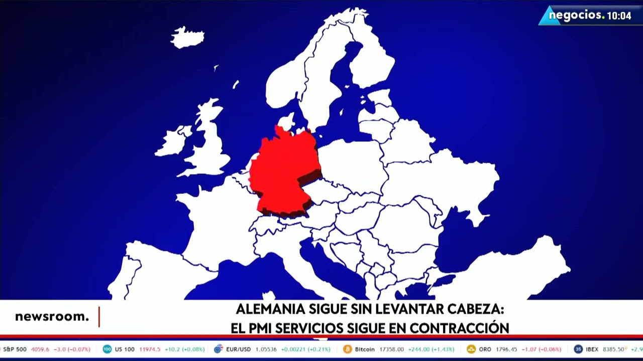 Alemania sigue sin levantar cabeza: el PMI servicios sigue en contracción
