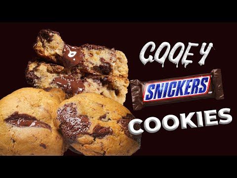 Gooey Snickers Cookies recipe 🍪