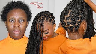 She did that! NO cornrows, NO Rubber band | Easy DIY Boho Locs In 3hrs