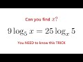 Can You Solve This Logarithmic Equation? Many Can't!