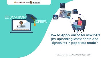 How to Apply online in paperless mode (by uploading photo signature) for Reprint, Update of PAN Card