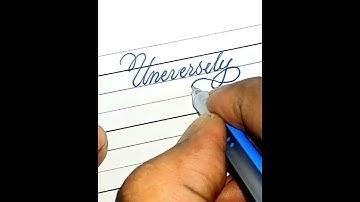 How to write in Cursive #calligraphy #shortvideo #shorts #handwriting #viralshort #ytshorts