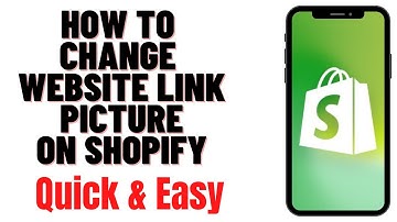 HOW TO CHANGE WEBSITE LINK PICTURE ON SHOPIFY
