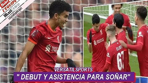 ASI REACCIONA PRENSA INGLESA a ASISTENCIA de LUIS DIAZ DEBUT LIVERPOOL vs CARDIFF