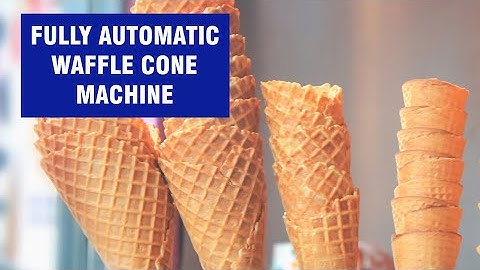 Automatic Waffle Ice Cream Cone Making Machine|Sugar Cone Production Line|Crisp Ice Cream Cone Maker