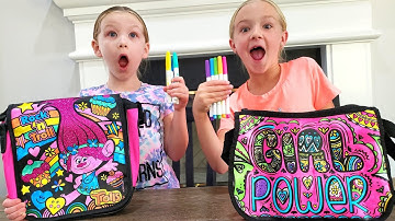 3 Marker Challenge Turns Into Scavenger Hunt!!! DIY Handbags!