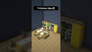 Simple Aesthetic Kitchen Interior Design Idea In Minecraft! 🍳👩🍳