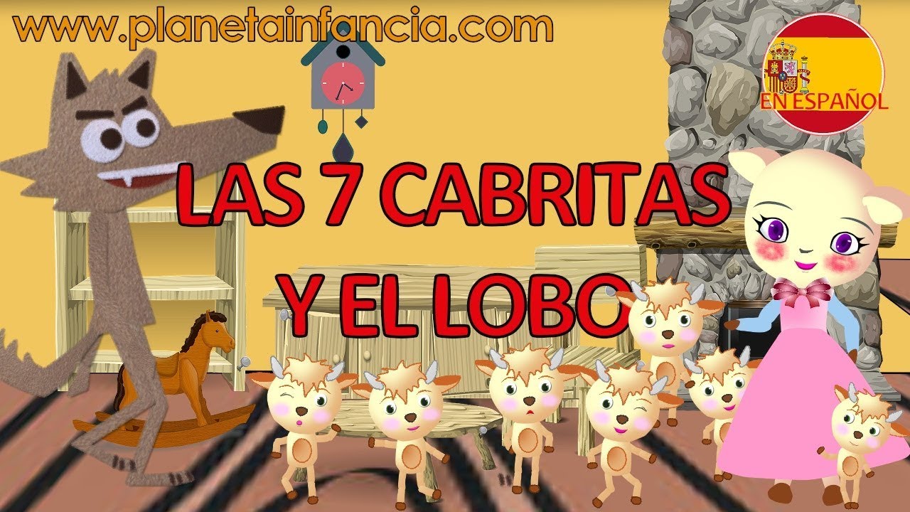 LAS SIETE CABRITAS Cuentos Infantiles en Español. Dibujos animados