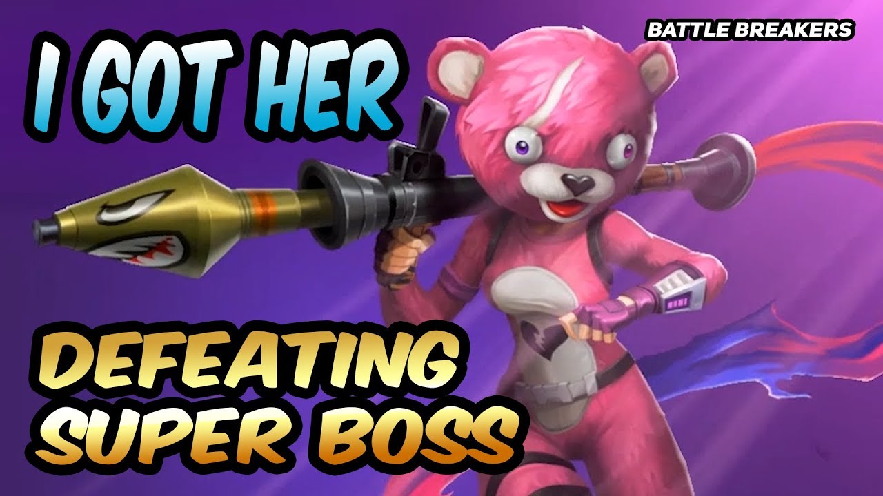 Battle Breakers | I got Cuddle Team Leader | Defeating a SUPER BOSS | Hammer Chest