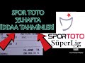 SPOR TOTO TAHMİNLERİ - YouTube