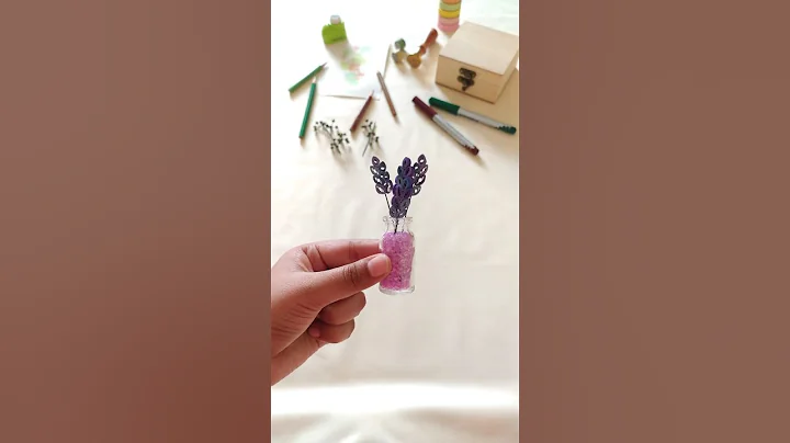 Diy easy mini flower vase #shorts