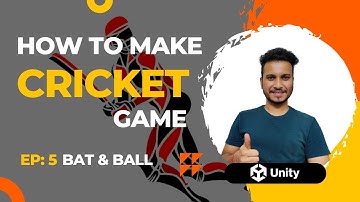 Unity Tutorial: How to Make Bat and Ball Logic in Cricket Game | Unity Game Development | Part 5