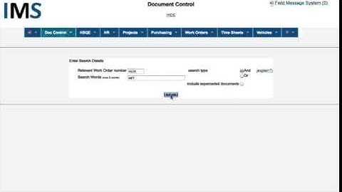 3.1 - DOC CONTROL DOCUMENT SEARCH